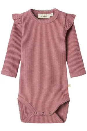 Lil Atelier BABY romper NBFRAJA Meisjes Katoen Ronde hals Effen