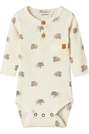 Lil Atelier BABY romper NBMGAVO Jongens Katoen Effen