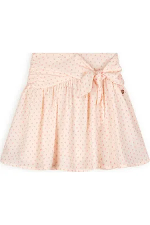 NoNo Strokenrok ecru Meisjes Polyester Hartjes