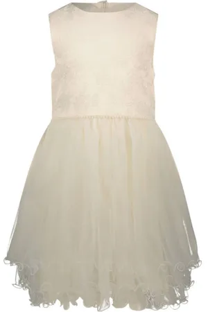 Le Chic Korte jurk Meisjes Polyester Ronde hals Effen