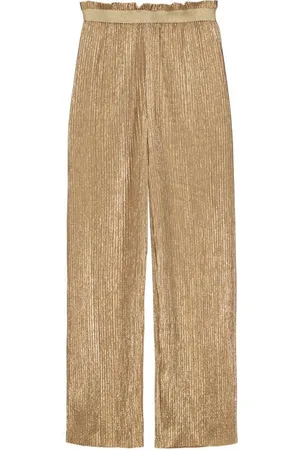 Like Flo Straight casual broek goud Meisjes Polyester Effen