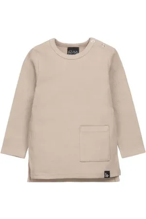Babystyling Longsleeve Jongens Stretchkatoen Ronde hals Effen