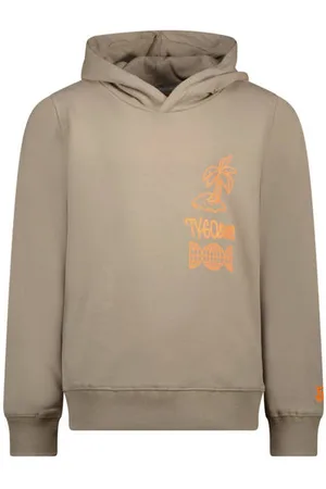 TYGO & vito Hoodie Sweater Beige Printopdruk