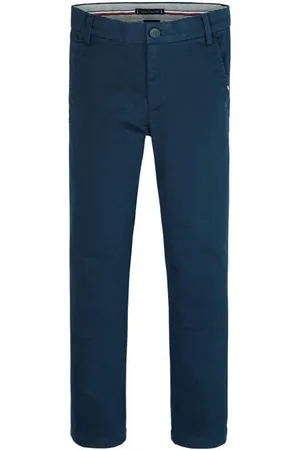 Tommy Hilfiger Broek Blauw Jongens Katoen Effen