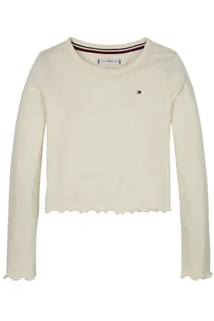 Tommy Hilfiger Longsleeve Meisjes Katoen Ronde hals Effen