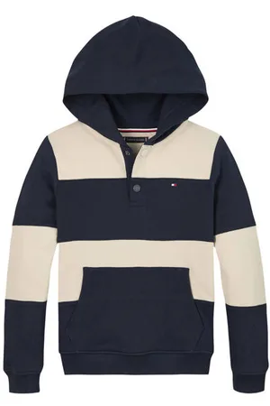 Tommy Hilfiger Hoodie blauw Sweater Streep