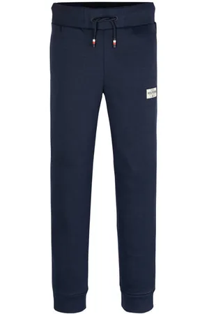 Tommy Hilfiger Sweatpant blauw Broek Jongens Katoen Effen