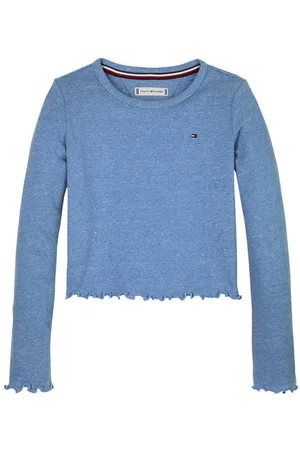 Tommy Hilfiger Longsleeve Meisjes Katoen Ronde hals Gemêleerd
