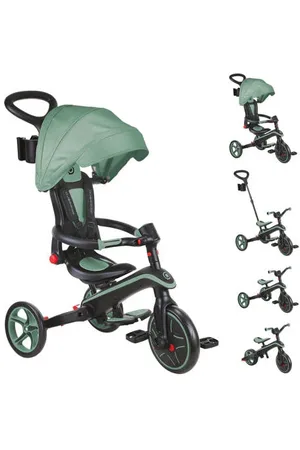 Globber Trike driewieler Foldable 4 in 1 Olive