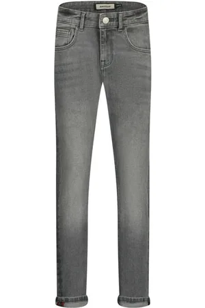 Raizzed Slim regular waist slim fit jeans grey denim Wit Effen