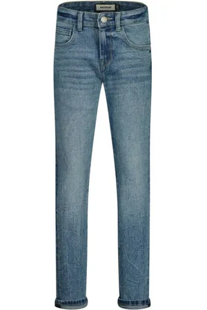 Raizzed Slim fit jeans medium blue denim Wit Effen