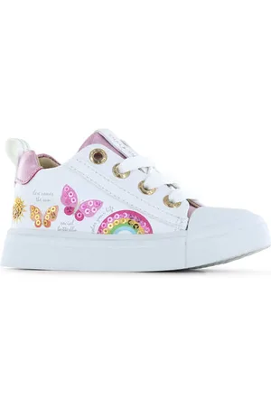 Shoesme Leren sneakers Meisjes Microvezel Printopdruk