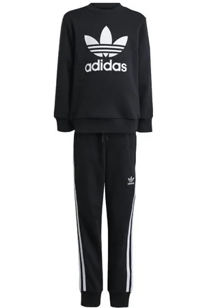 adidas Originals Adicolor joggingpak Trefoil zwart Jongens/Meisjes Katoen Ronde hals