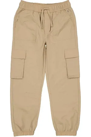 LEVV Regular cargo broek Groen Jongens Nylon Effen