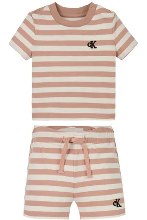 Calvin Klein Shirt + broek Jongens Stretchkatoen Ronde hals