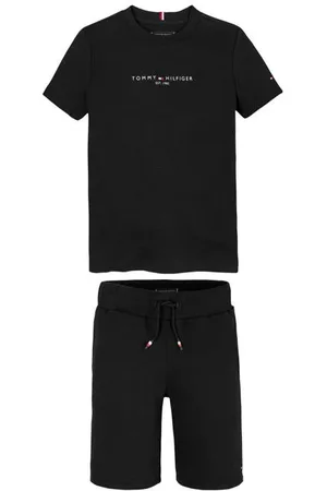 Tommy Hilfiger Shirt + broek Jongens Katoen Ronde hals Effen