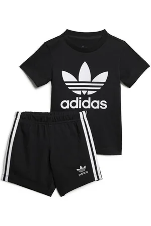 adidas Originals shirt + short zwart Shirt + broek Jongens/Meisjes Katoen Ronde hals