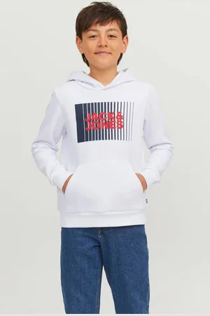 JACK & JONES JUNIOR hoodie JJECORP met logo Sweater Logo
