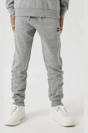 NAME IT KIDS joggingbroek grijs melange Jongens Sweat Gemêleerd