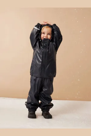 NAME IT Kids regenpak Meisjes Polyester Capuchon Effen
