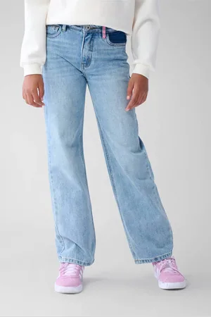 SHOEBY Straight leg jeans blauw Meisjes Denim Effen