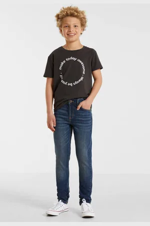 Anytime Skinny jeans Jongens Denim Effen