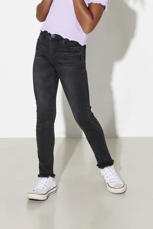 ONLY KIDS skinny jeans KONBLUSH Zwart Meisjes Stretchdenim