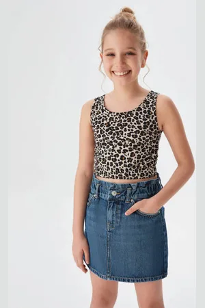 LTB Spijkerrok Laria G Blauw Meisjes Denim Effen