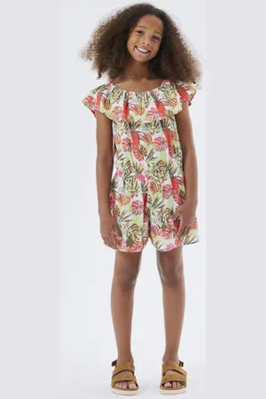 NAME IT KIDS playsuit NKFVINAYA met all over print Meisjes Polyester Boothals