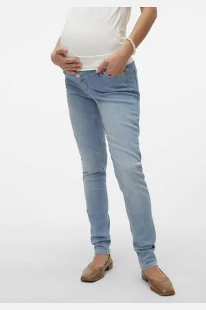 Mama;licious Zwangerschaps skinny jeans MLOLIVIA Blauw