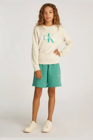 Calvin Klein Sweater ecru Trui Logo