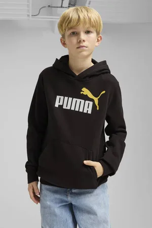 PUMA Hoodie zwart Trui Jongens Katoen Capuchon Logo