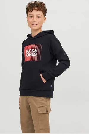 JACK & JONES JUNIOR hoodie JJECORP met logo Sweater Logo