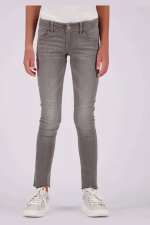 Vingino Skinny jeans Amia Grijs Meisjes Katoen Effen