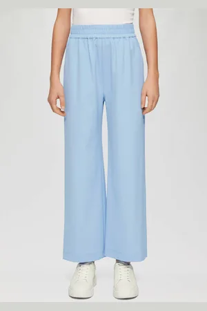 QS by s.Oliver Wide leg casual broek Meisjes Stretchkatoen Effen