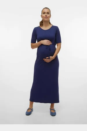 Mama;licious Zwangerschapsjurk MLALISON Dames Viscose Ronde hals