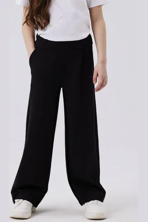 NAME IT KIDS straight fit broek NKFNAIDA Meisjes Viscose Effen