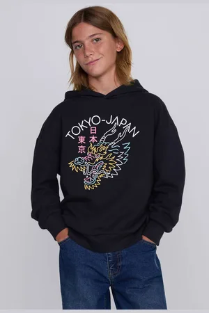 CoolCat Hoodie License Tokyo Japan Trui Jongens Katoen Capuchon Printopdruk