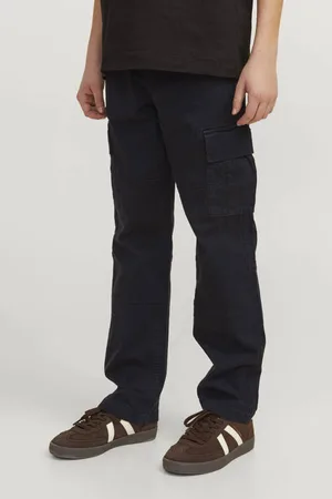 JACK & JONES JUNIOR loose fit cargobroek JPSTKANE JJHARLOW Jongens Stretchkatoen