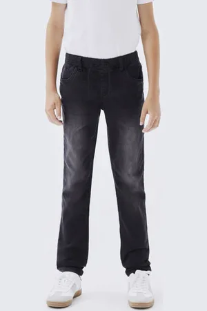 NAME IT KIDS slim fit jeans NKMROBIN Jongens Stretchdenim Effen