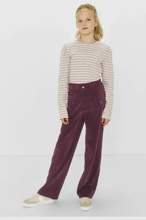 Me & My Monkey Wide leg corduroy broek Raven Meisjes Polyester Effen