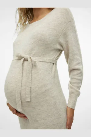 VERO MODA Zwangerschapsjurk VMMLEFILE Dames Acryl Ronde hals
