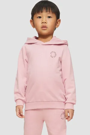 QS by s.Oliver Hoodie roze Trui Jongens Katoen Capuchon Effen
