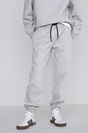 CoolCat Unisex Joggingbroek Sam Grijs Jongens/Meisjes Katoen Printopdruk
