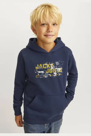 JACK & JONES JUNIOR hoodie JCOOUTDOOR Sweater Printopdruk