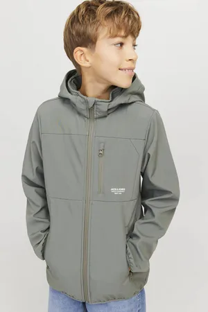 JACK & JONES JUNIOR softshell jas groen Effen