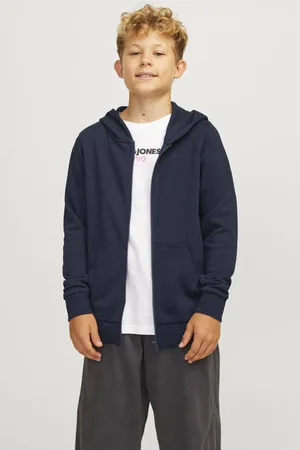 JACK & JONES JUNIOR sweatvest JJEBRADLEY Jongens Polyester Capuchon
