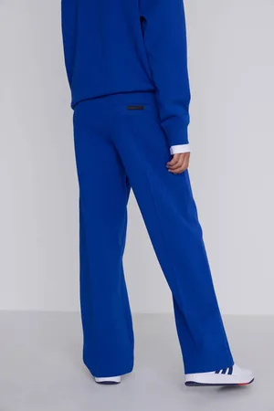 CoolCat Unisex Wide Leg Joggingbroek Misha met Plooi Grijs Jongens/Meisjes Katoen