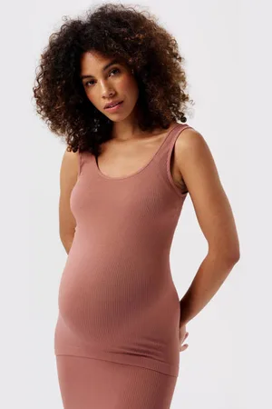 Noppies Maternity naadloze zwangerschapstanktop Sama Singlet Dames Polyamide Ronde hals