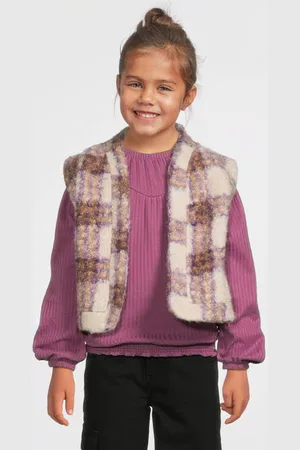 Looxs Little geruit gilet Meisjes Teddy V